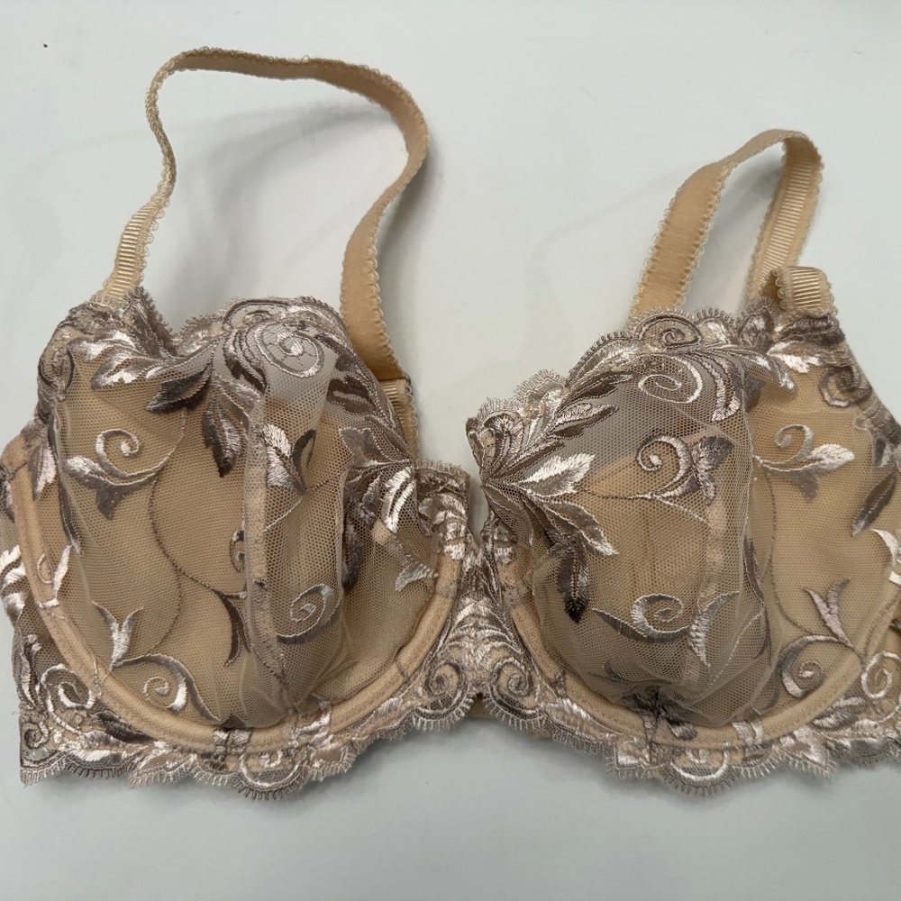 Soma Embroidery Underwire Balconet Bra size 36C nude